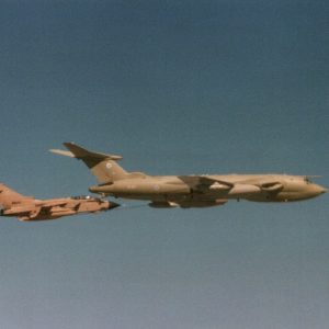 Victor refuelling a Tornado GR (image taken from a Lockheed TriStar during Gulf War 1