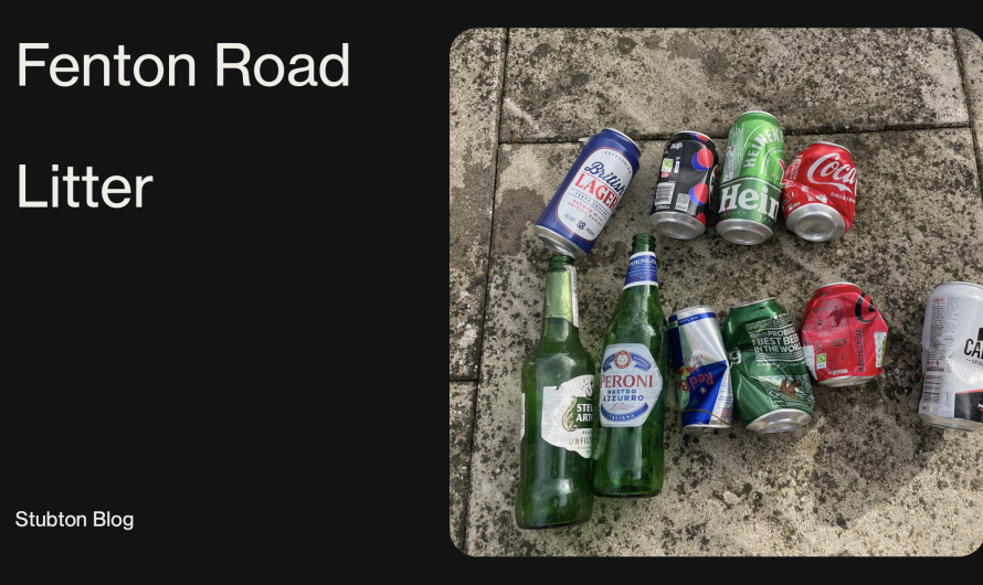 Fenton Rd Litter